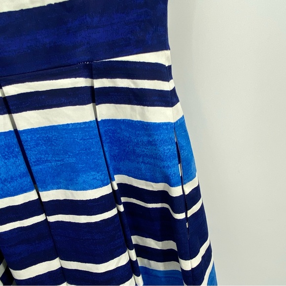 Kate Spade Blue Mariella Striped Dress Size 4 - Picture 4 of 13